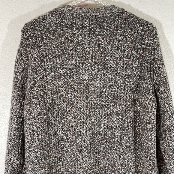 MARLED REUNITED CLOTHING Button Front Brown Knit Cardigan Sweater Women XL - Picture 6 of 9